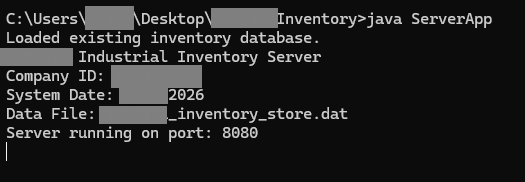 server console screenshot