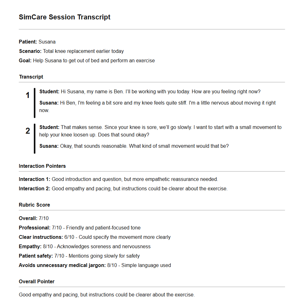 log review screenshot